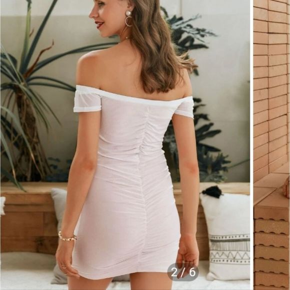 💰3/$30Bodycon rouched blush dress - Picture 5 of 8